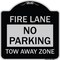 Signmission No Parking Tow-Away Zone Heavy-Gauge Aluminum Architectural Sign, 18" x 18", BS-1818-23605 A-DES-BS-1818-23605 - alternate 1